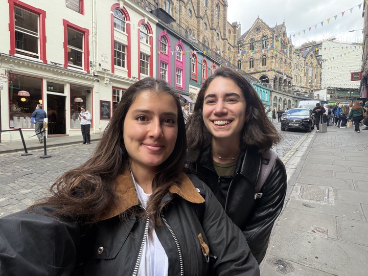 Cardamone (left) with Al Maalouf in Edinburgh